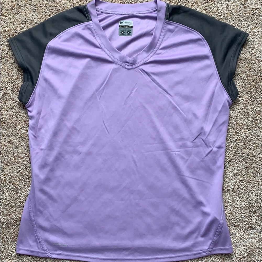 2/$12-Columbia Titanium cap sleeve top- si…
